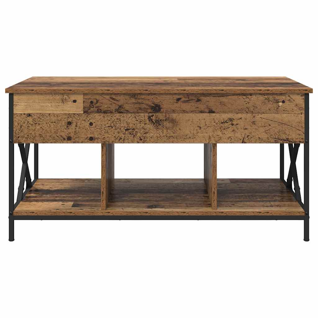 Soffbord Åldrat Trä 100 x 55 x 48.5 cm