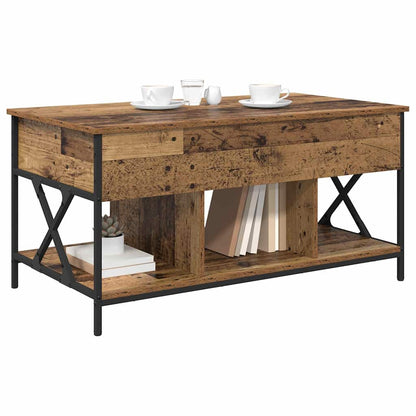 Soffbord Åldrat Trä 100 x 55 x 48.5 cm