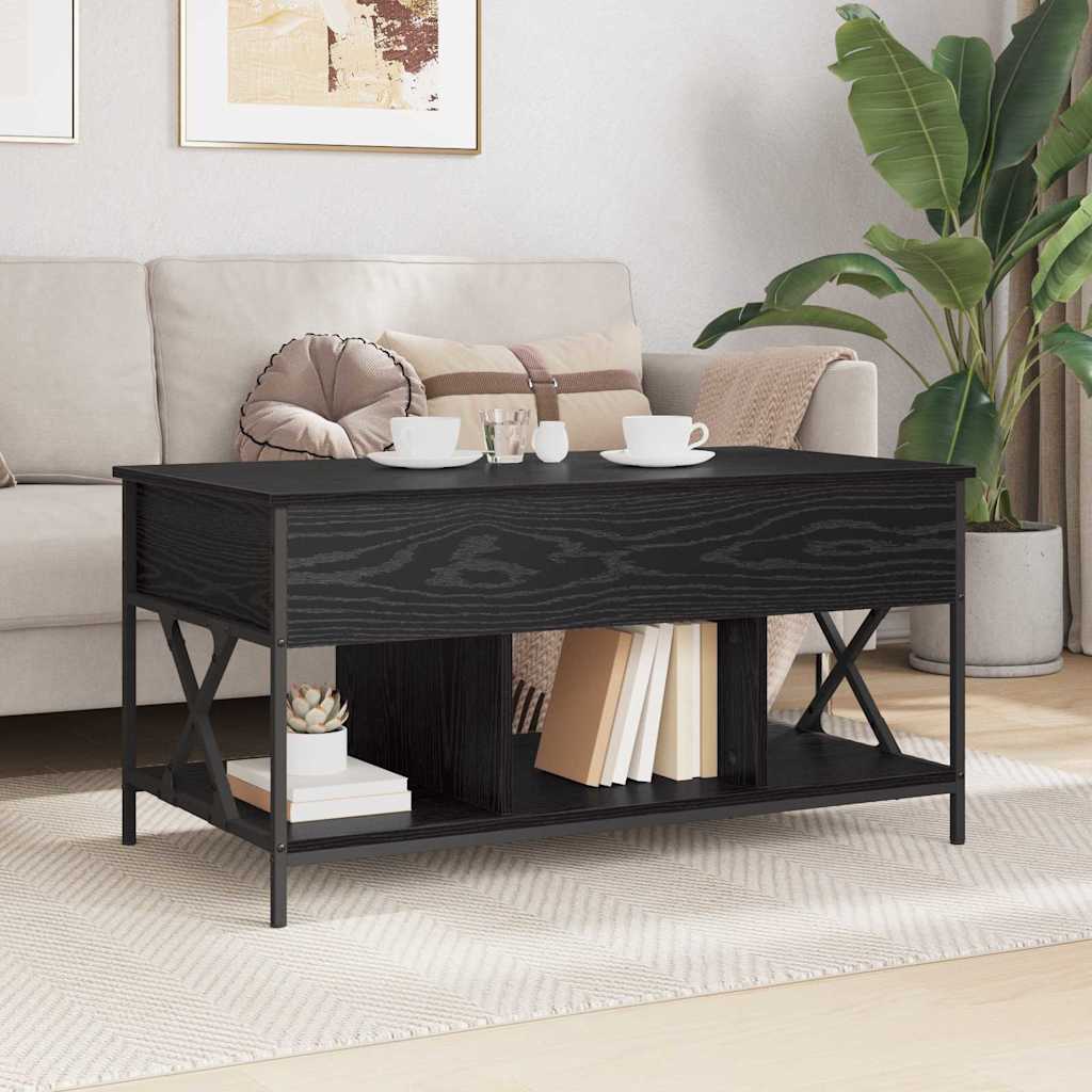 Soffbord Svart Ek 100 x 55 x 48.5 cm