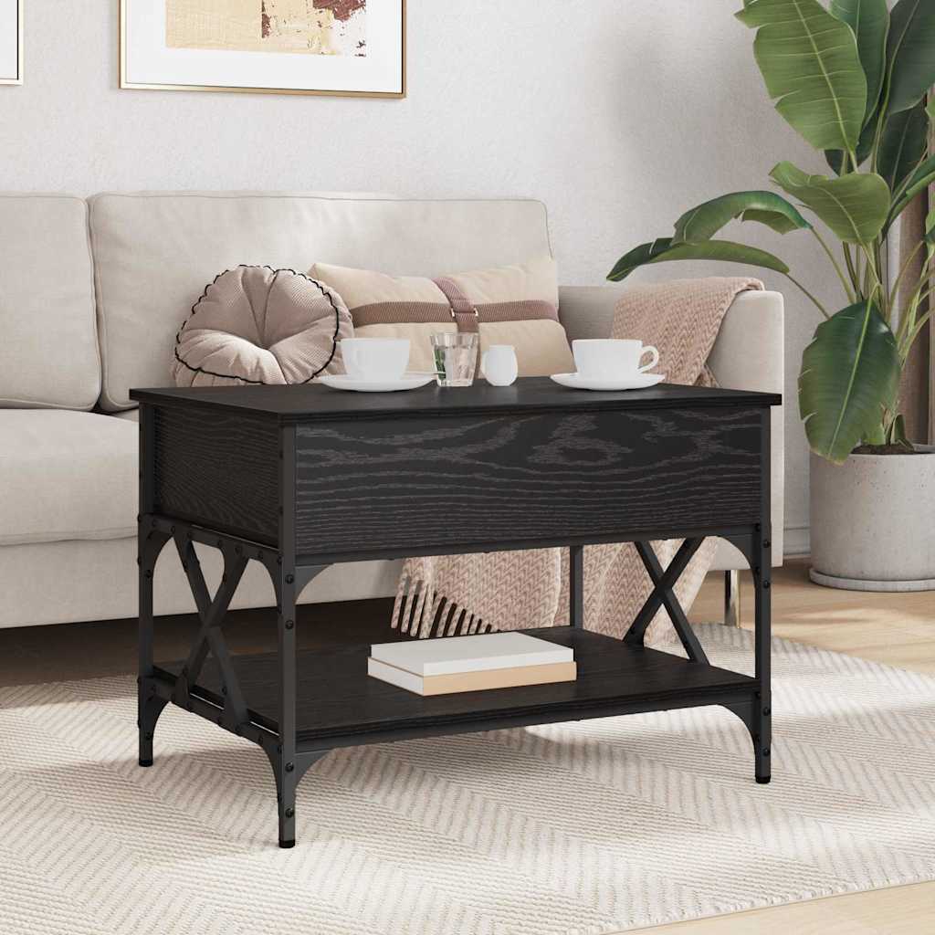 Soffbord Svart Ek 70x50x50cm