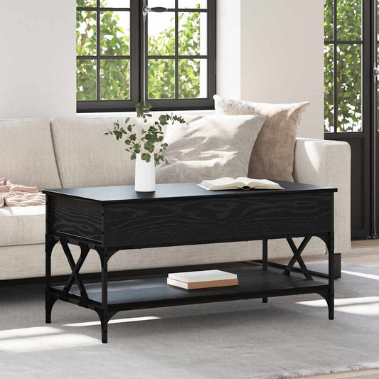 Soffbord Svart Ek 100 x 50 x 50 cm