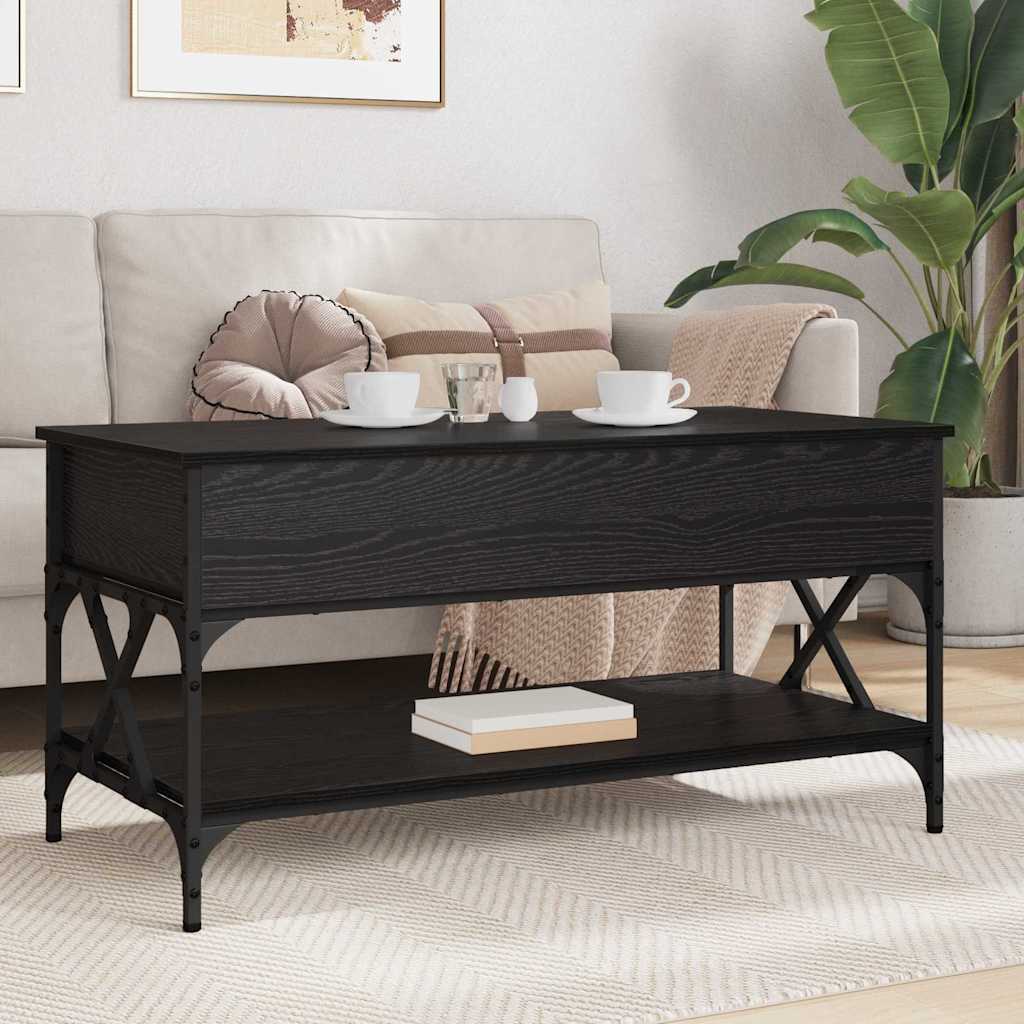 Soffbord Svart Ek 100 x 50 x 50 cm
