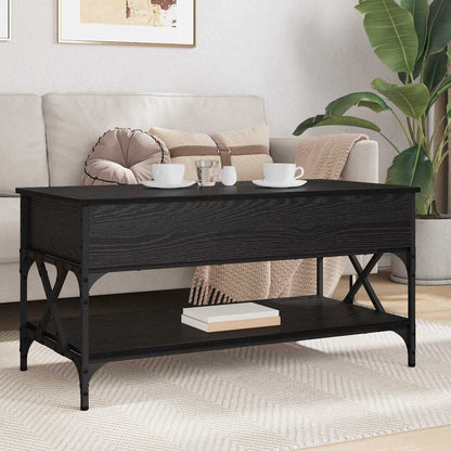 Soffbord Svart Ek 100 x 50 x 50 cm