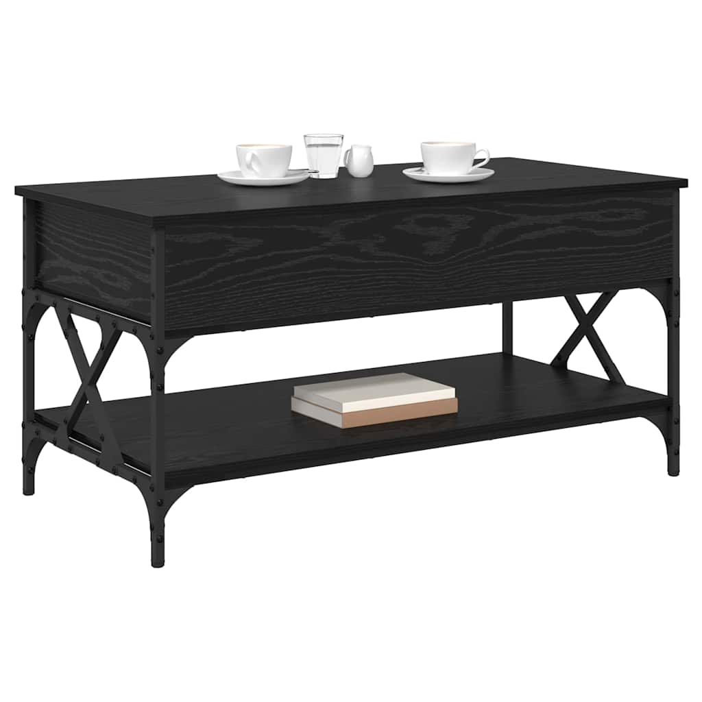 Soffbord Svart Ek 100 x 50 x 50 cm
