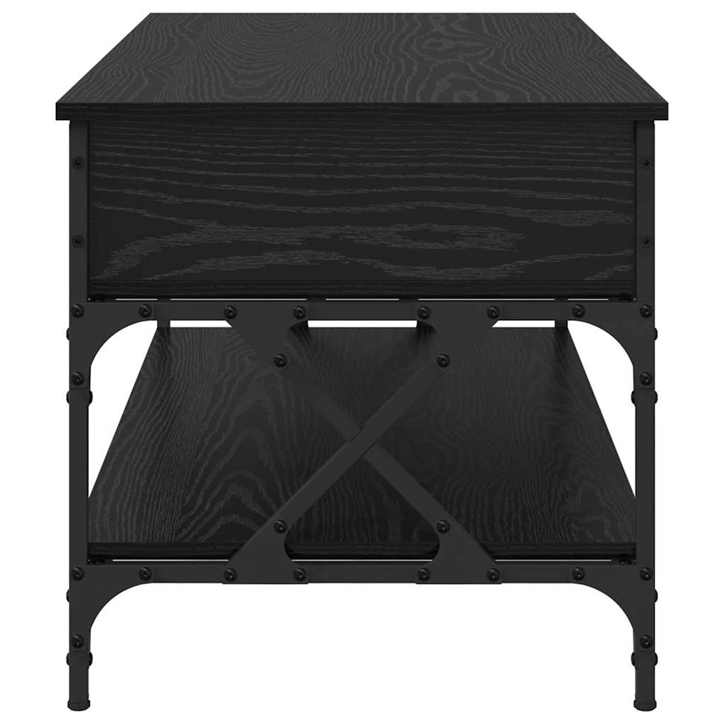 Soffbord Svart Ek 100 x 50 x 50 cm