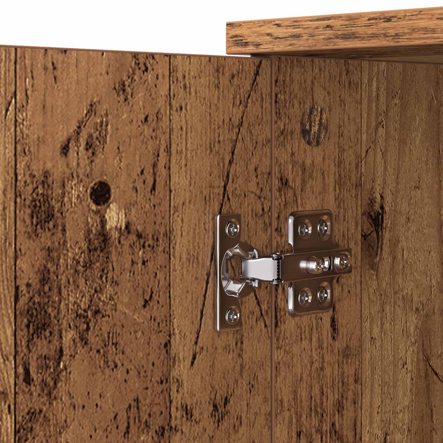 Sideboard med låda Gammalt trä 59 x 39 x 80 cm Konstruerat trä
