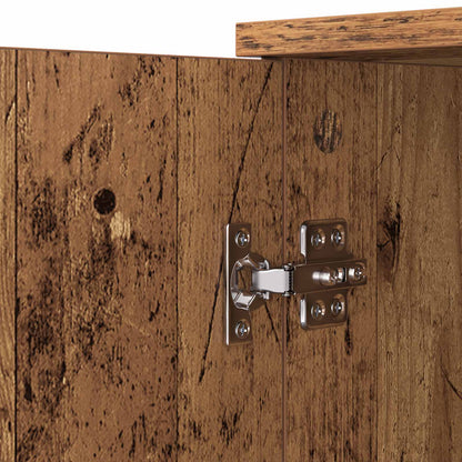 Sideboard med låda Gammalt trä 59 x 39 x 80 cm Konstruerat trä