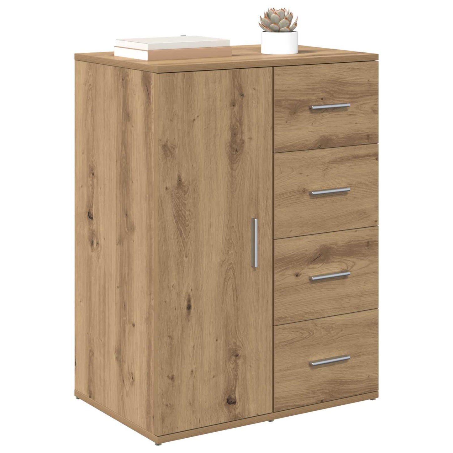 Sideboard med låda Artisan Ek 59 x 39 x 80 cm Konstruerat trä