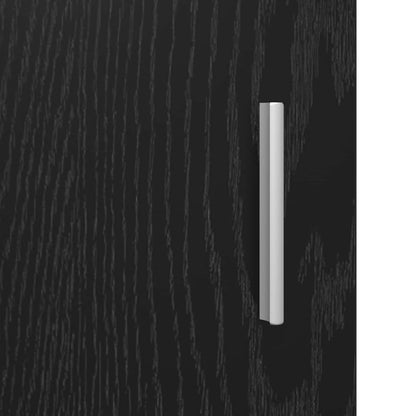 Sideboard med låda Svart Ek 59 x 39 x 80 cm Konstruerat trä