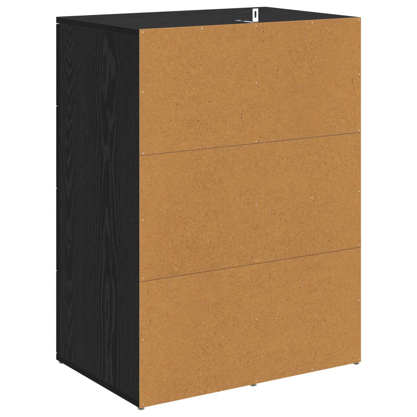 Sideboard med låda Svart Ek 59 x 39 x 80 cm Konstruerat trä