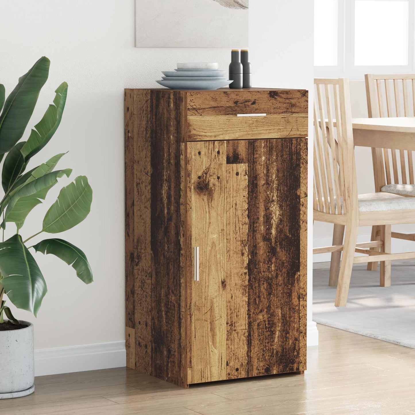 Sideboard Gammalt trä 45 x 42,5 x 93 cm Konstruerat trä