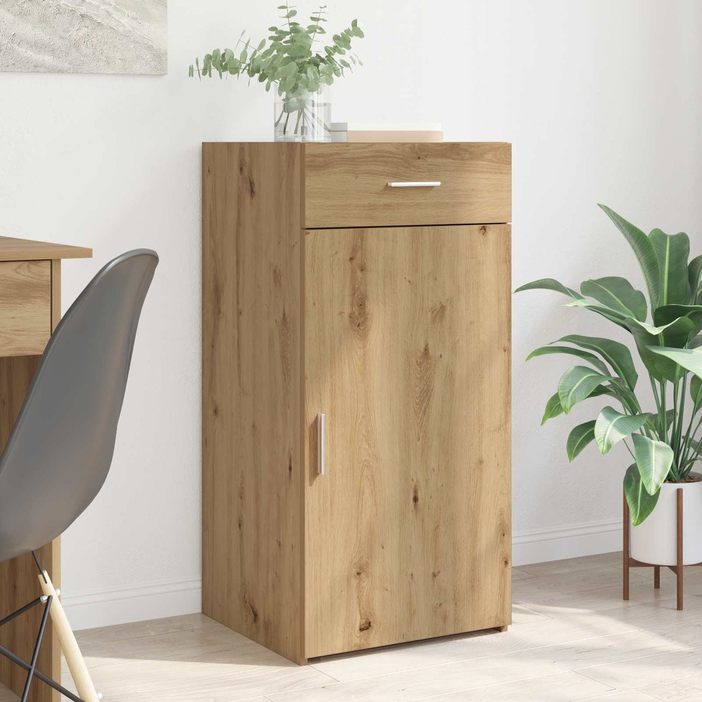 Sideboard med låda artisan ek 45 x 42,5 x 93 cm Konstruerat trä