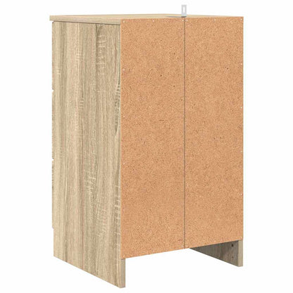 Sängbord Nattduksbord Sonoma Ek med låda 38 x 38 x 66 cm