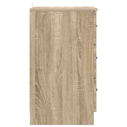 Sängbord Nattduksbord Sonoma Ek med låda 38 x 38 x 66 cm