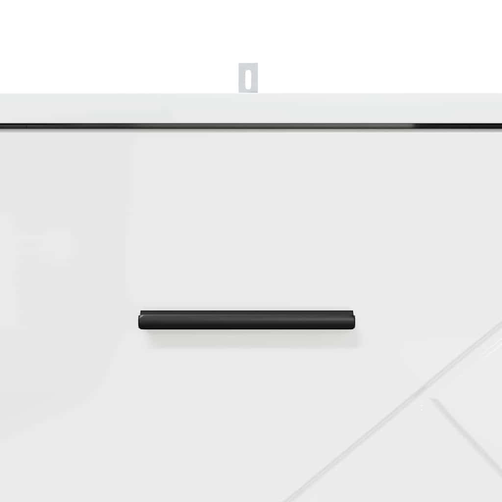 Sängbord Nattduksbord Högglans Vit 38 x 38 x 66 cm