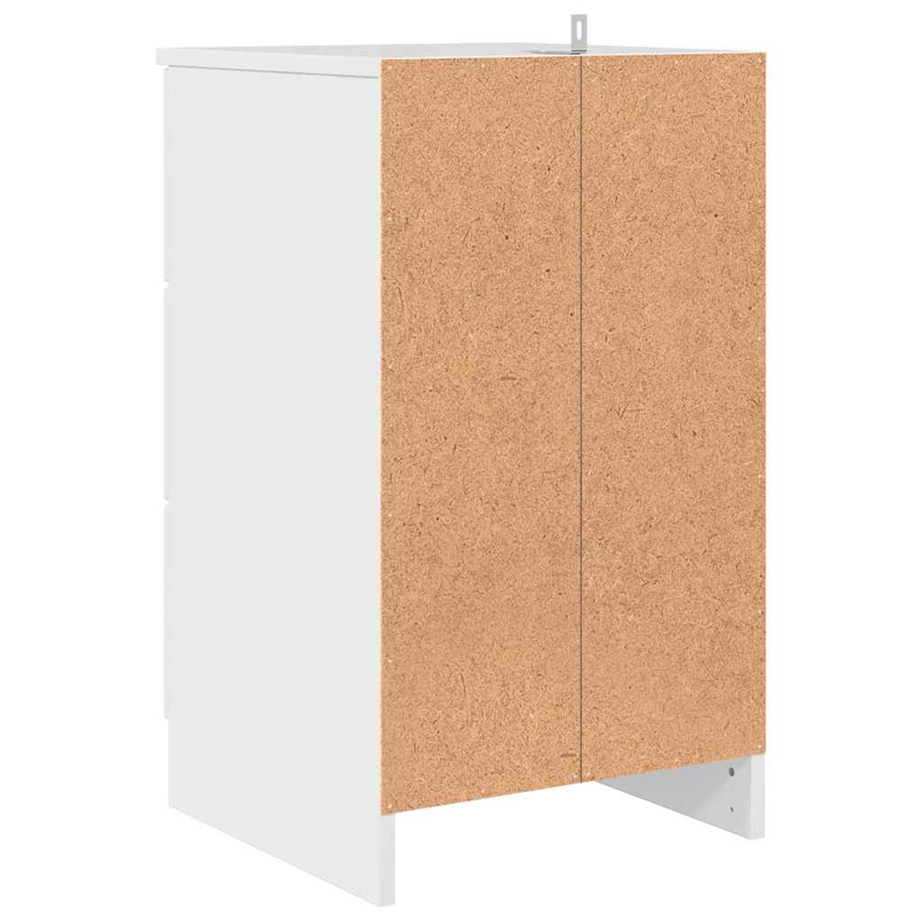 Sängbord Nattduksbord Högglans Vit 38 x 38 x 66 cm