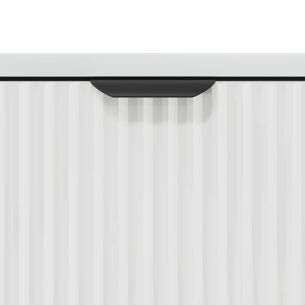 Sideboard Högblanka vita 69,5 x 33 x 82 cm Konstruerat trä