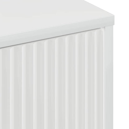 Sideboard Högblanka vita 69,5 x 33 x 82 cm Konstruerat trä