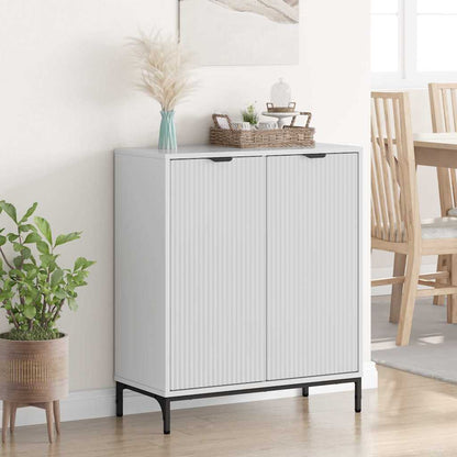 Sideboard Högblanka vita 69,5 x 33 x 82 cm Konstruerat trä
