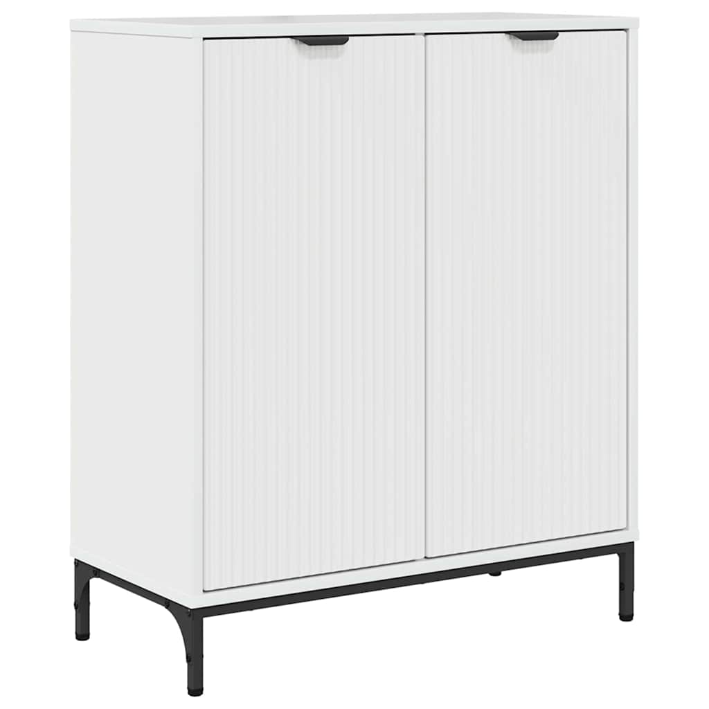 Sideboard Högblanka vita 69,5 x 33 x 82 cm Konstruerat trä