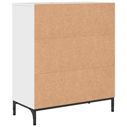 Sideboard Högblanka vita 69,5 x 33 x 82 cm Konstruerat trä