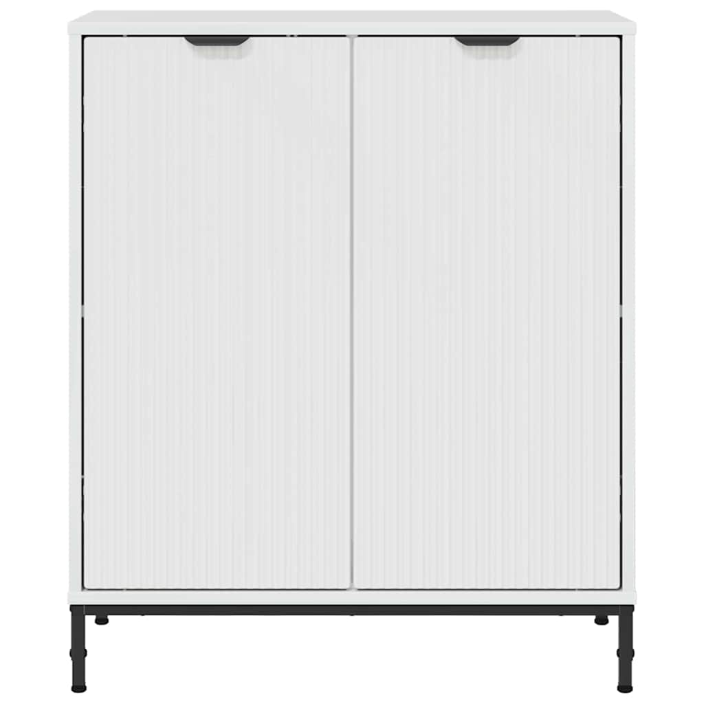 Sideboard Högblanka vita 69,5 x 33 x 82 cm Konstruerat trä