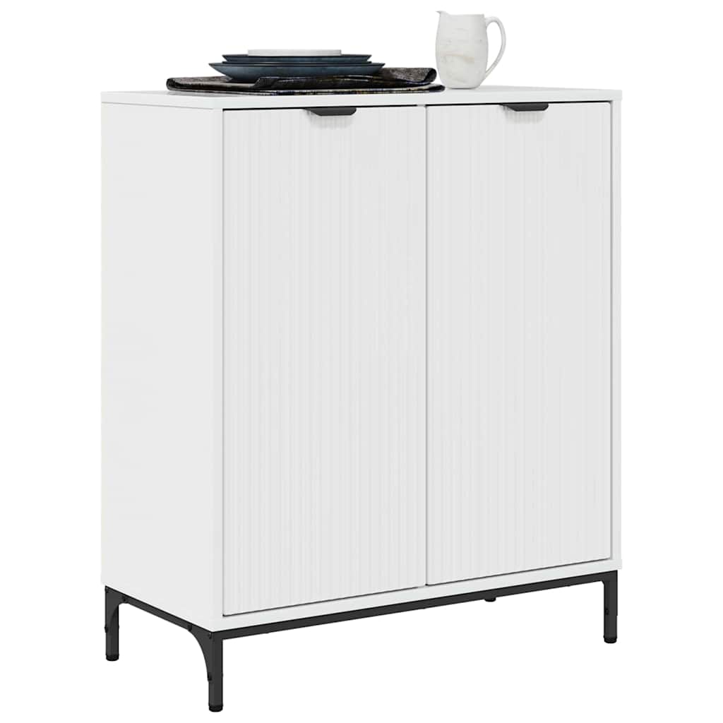 Sideboard Högblanka vita 69,5 x 33 x 82 cm Konstruerat trä