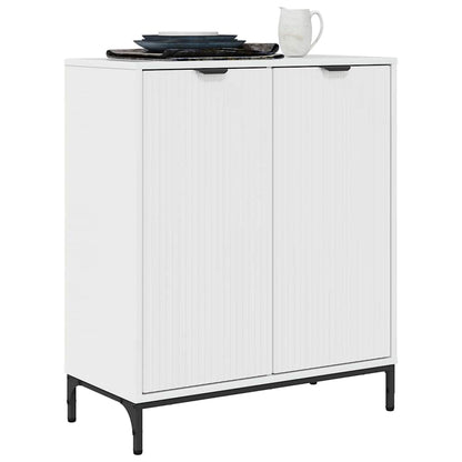 Sideboard Högblanka vita 69,5 x 33 x 82 cm Konstruerat trä