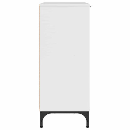 Sideboard Högblanka vita 69,5 x 33 x 82 cm Konstruerat trä