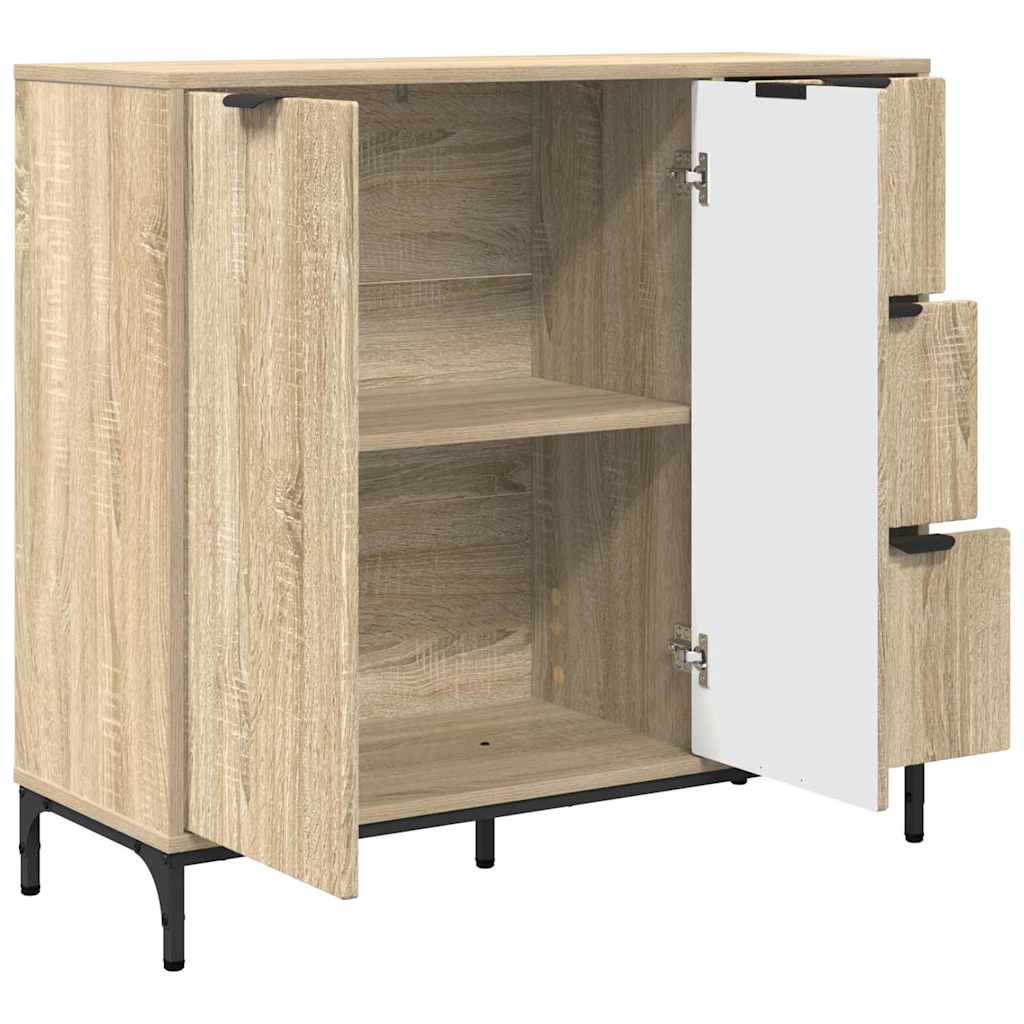 Skänk Sonoma Ek med låda 89,5 x 33 x 82 cm