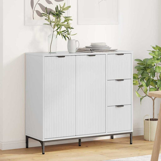 Skänk Högglans Vit 89,5 x 33 x 82 cm