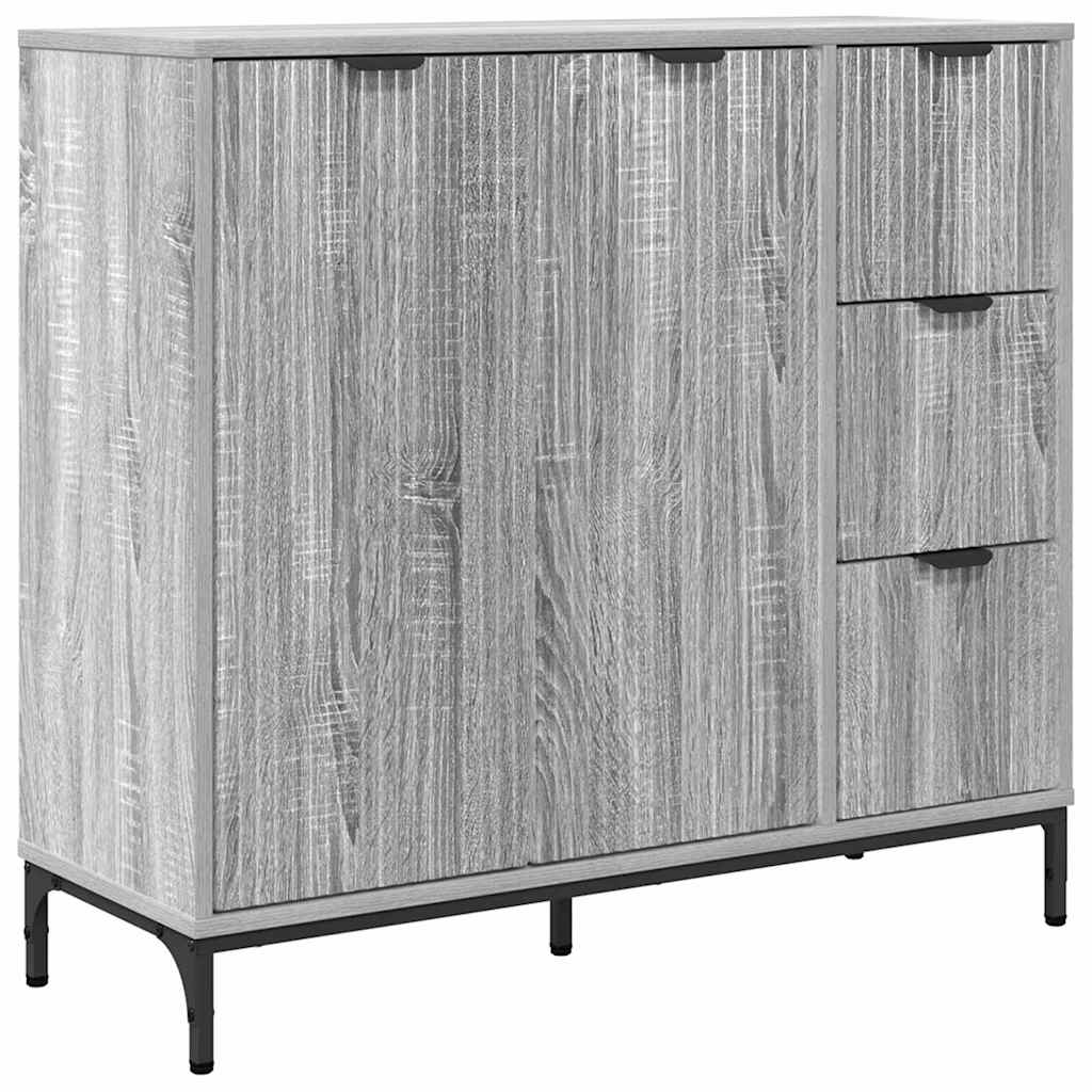 Skänk Sonoma Grå med låda 89,5 x 33 x 82 cm