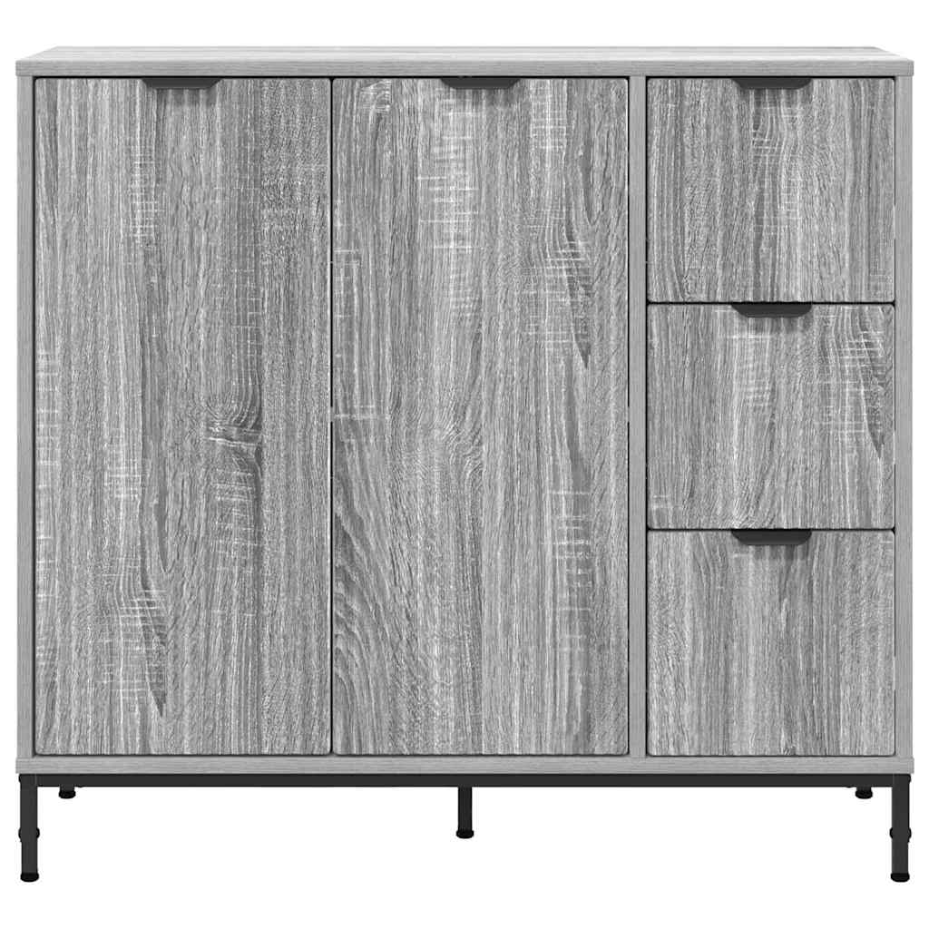 Skänk Sonoma Grå med låda 89,5 x 33 x 82 cm