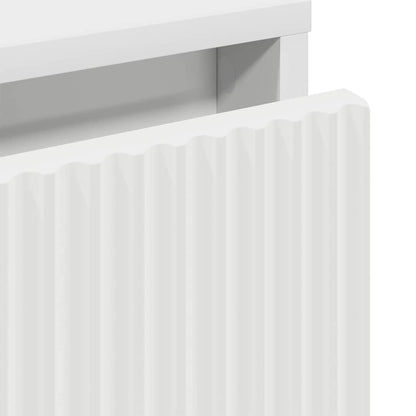 Sängbord Nattduksbord Vit med låda 63.5 x 36 x 61 cm