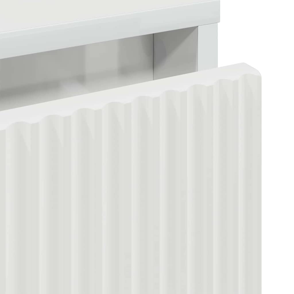 Sängbord Nattduksbord Högglans Vit 63.5 x 36 x 61 cm