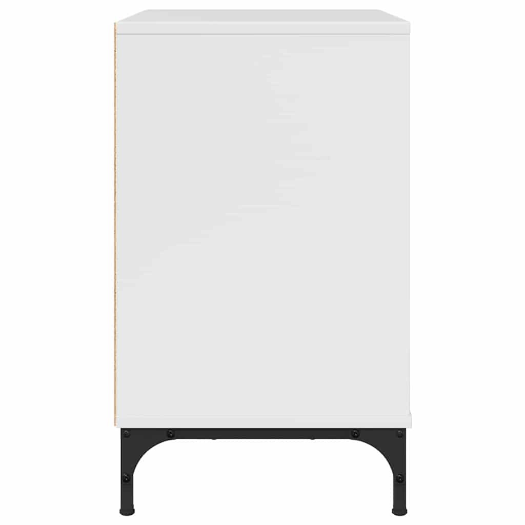 Sängbord Nattduksbord Högglans Vit 63.5 x 36 x 61 cm