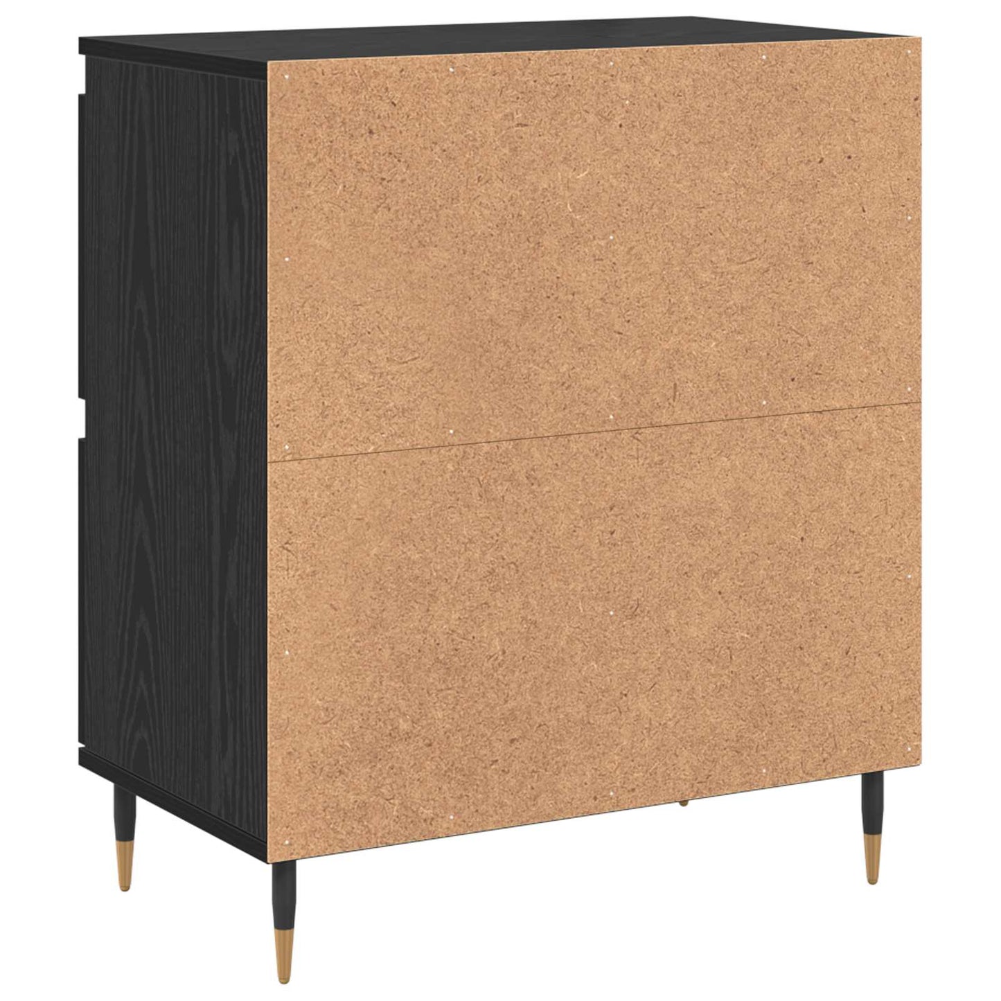 Förvaringsskåp 3 pcs Svart Ek 60 x 35 x 70 cm