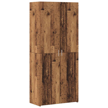 Förvaringsskåp 3 pcs Gammalt trä
