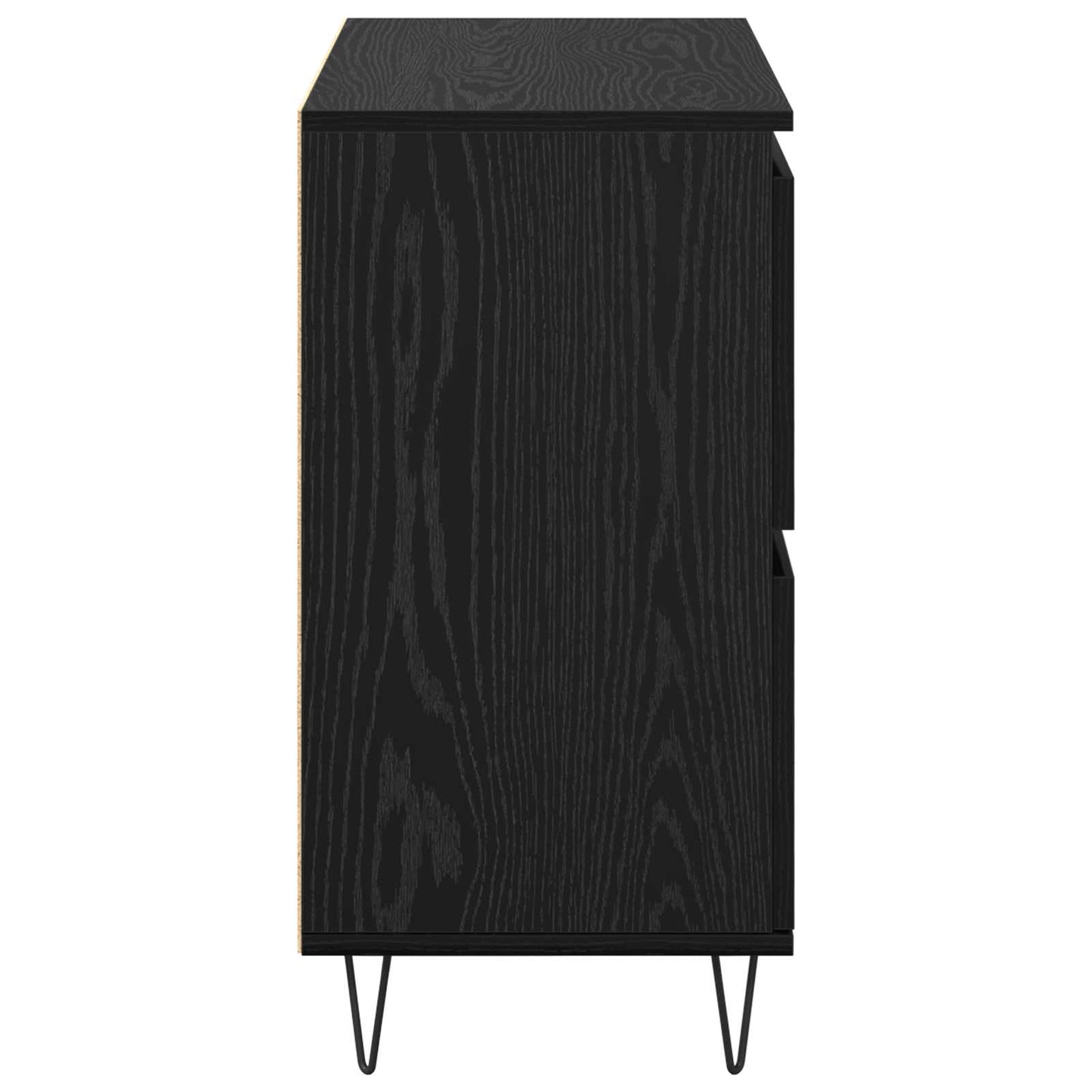 Skåp 2 pcs Svart ek