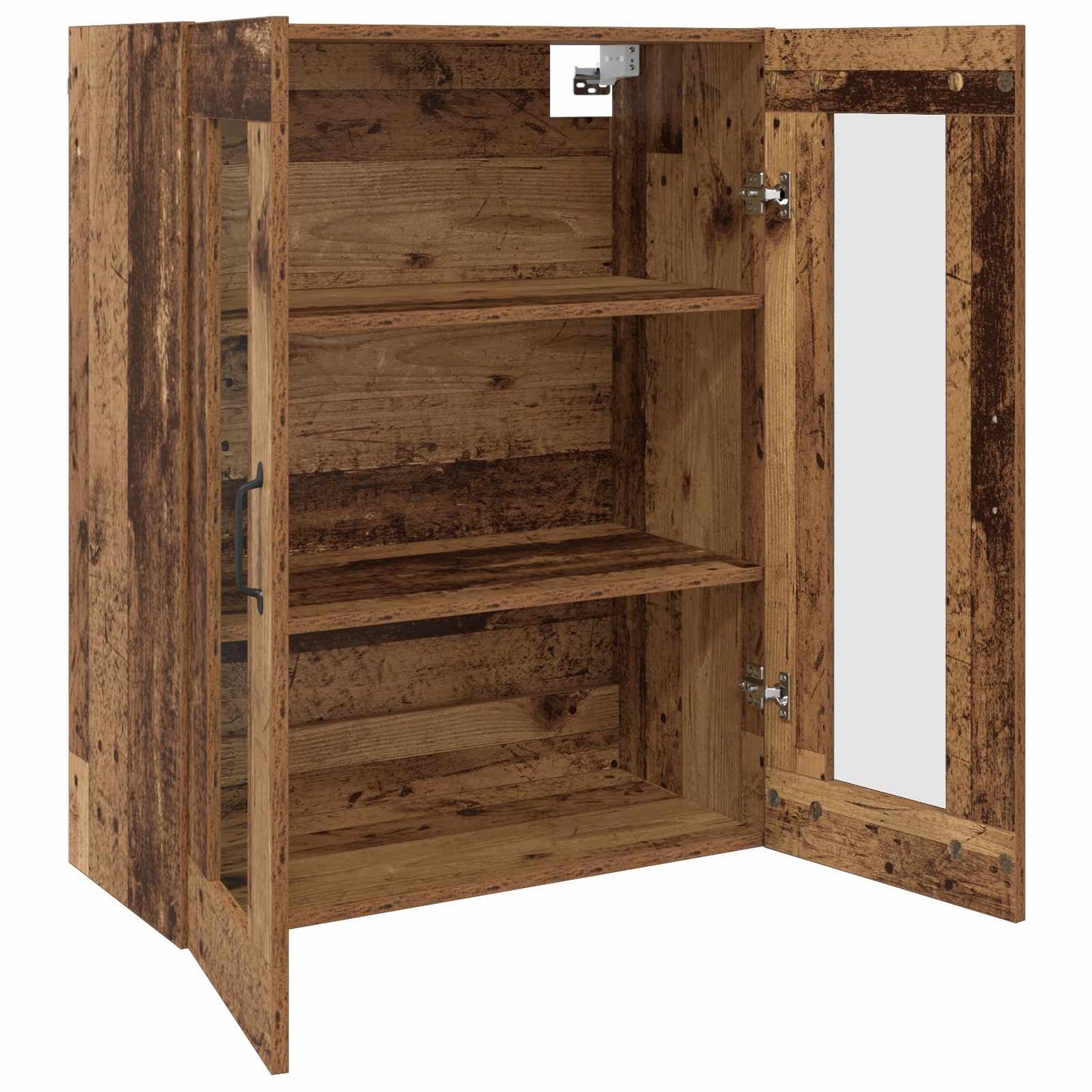 Väggmonterade Skåp 2 pcs Gammalt trä 69,5 x 34 x 90 cm