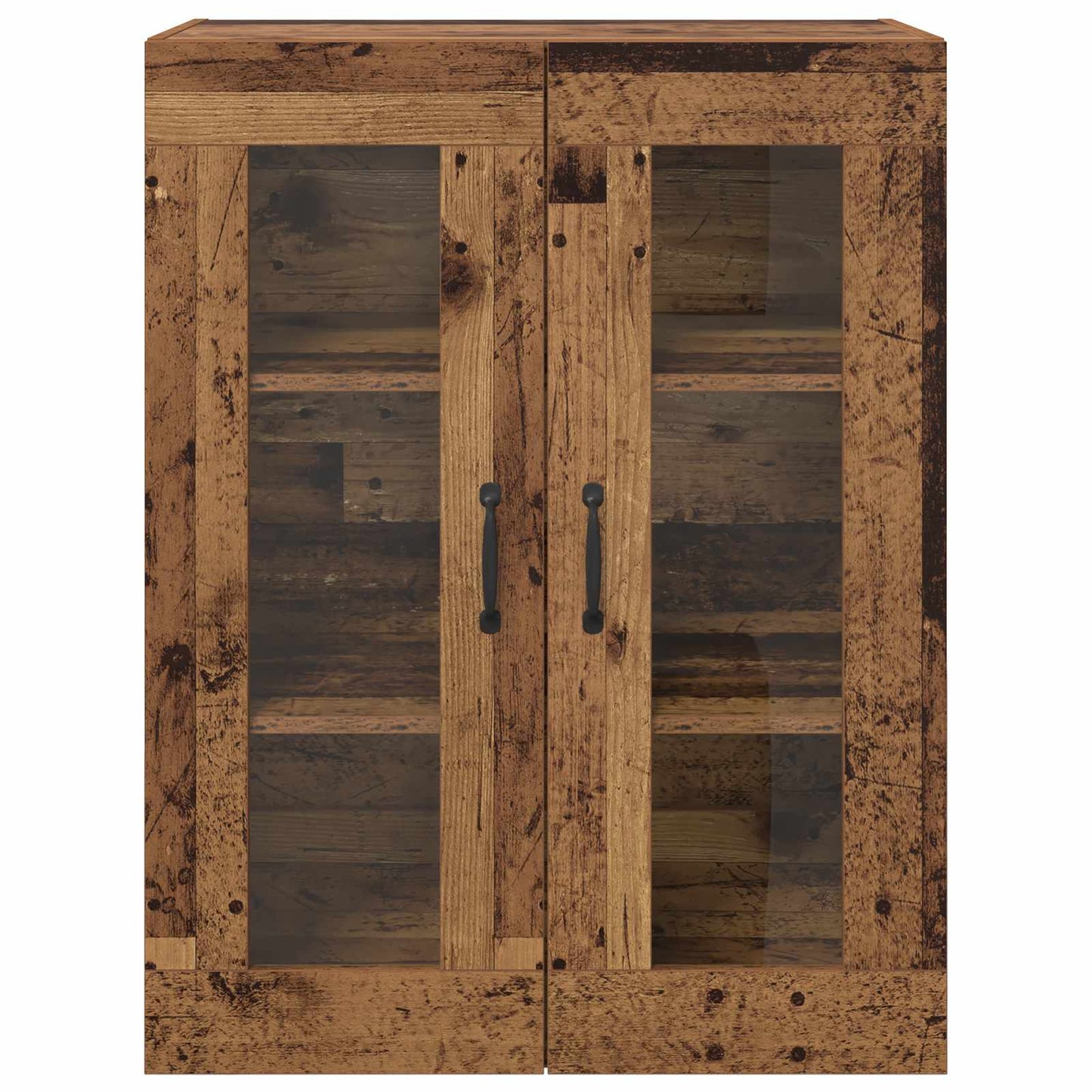 Väggmonterade Skåp 2 pcs Gammalt trä 69,5 x 34 x 90 cm