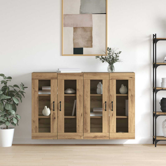 Väggmonterade Skåp 2 pcs artisan ek 69,5 x 34 x 90 cm