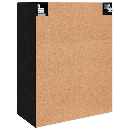 Väggmonterade Skåp 2 pcs Svart ek 69,5 x 34 x 90 cm