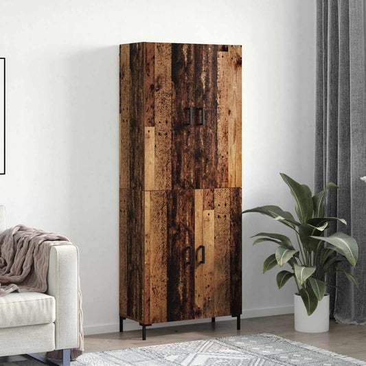 Skåp Gammalt trä 69,5 x 34 x 180 cm Konstruerat trä
