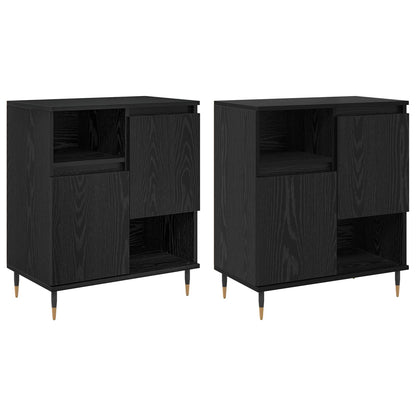 Skåp 2 pcs Svart ek