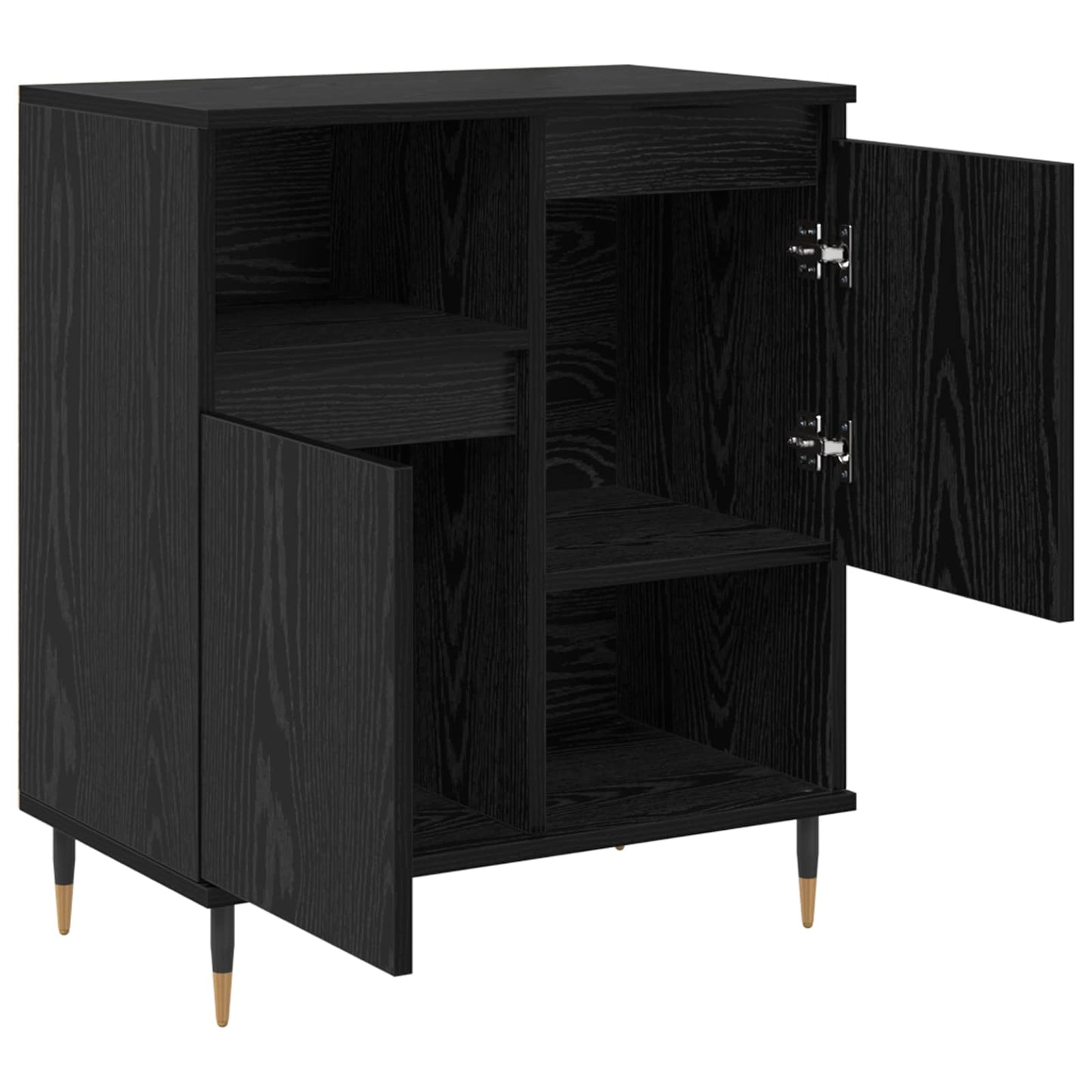 Skåp 2 pcs Svart ek