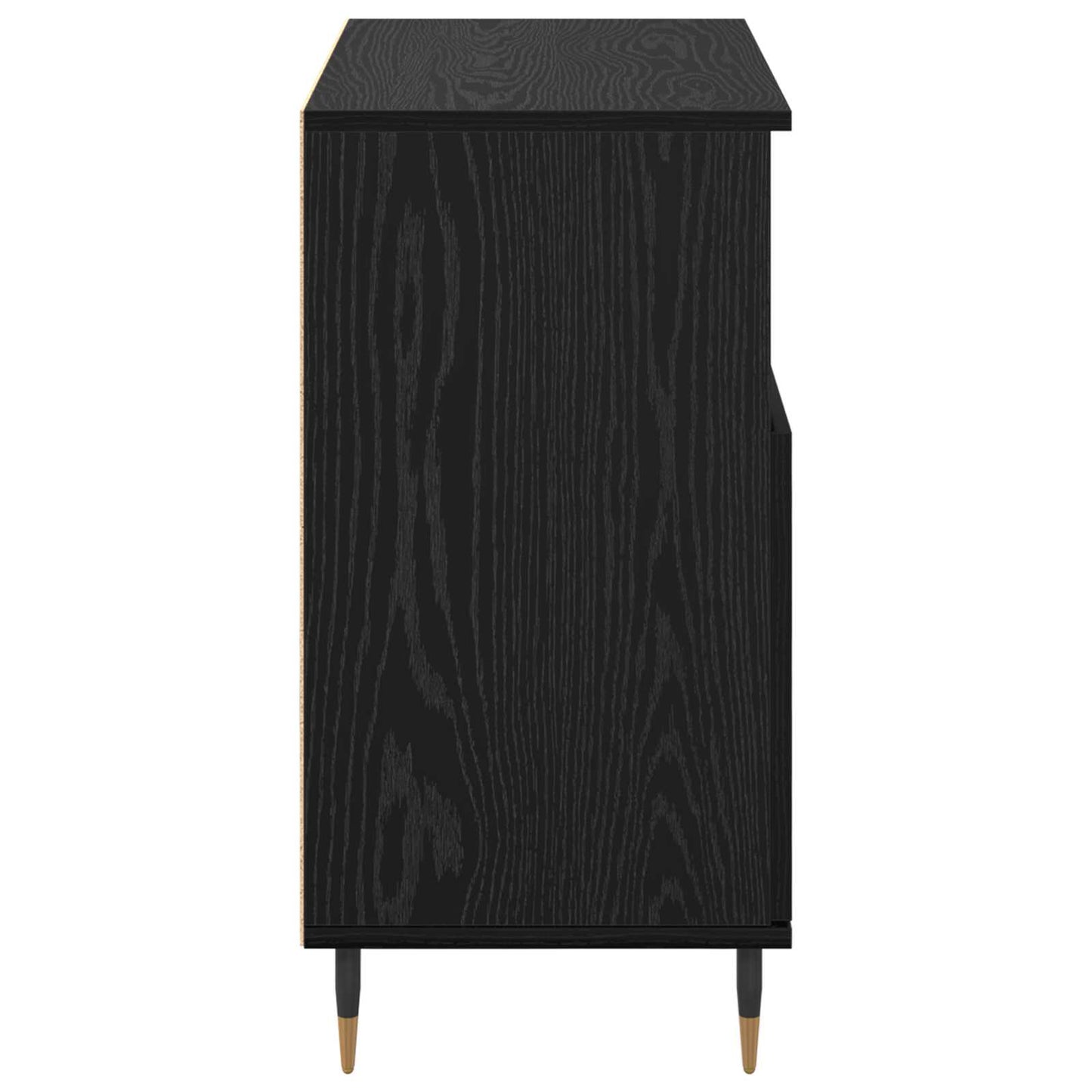 Skåp 2 pcs Svart ek