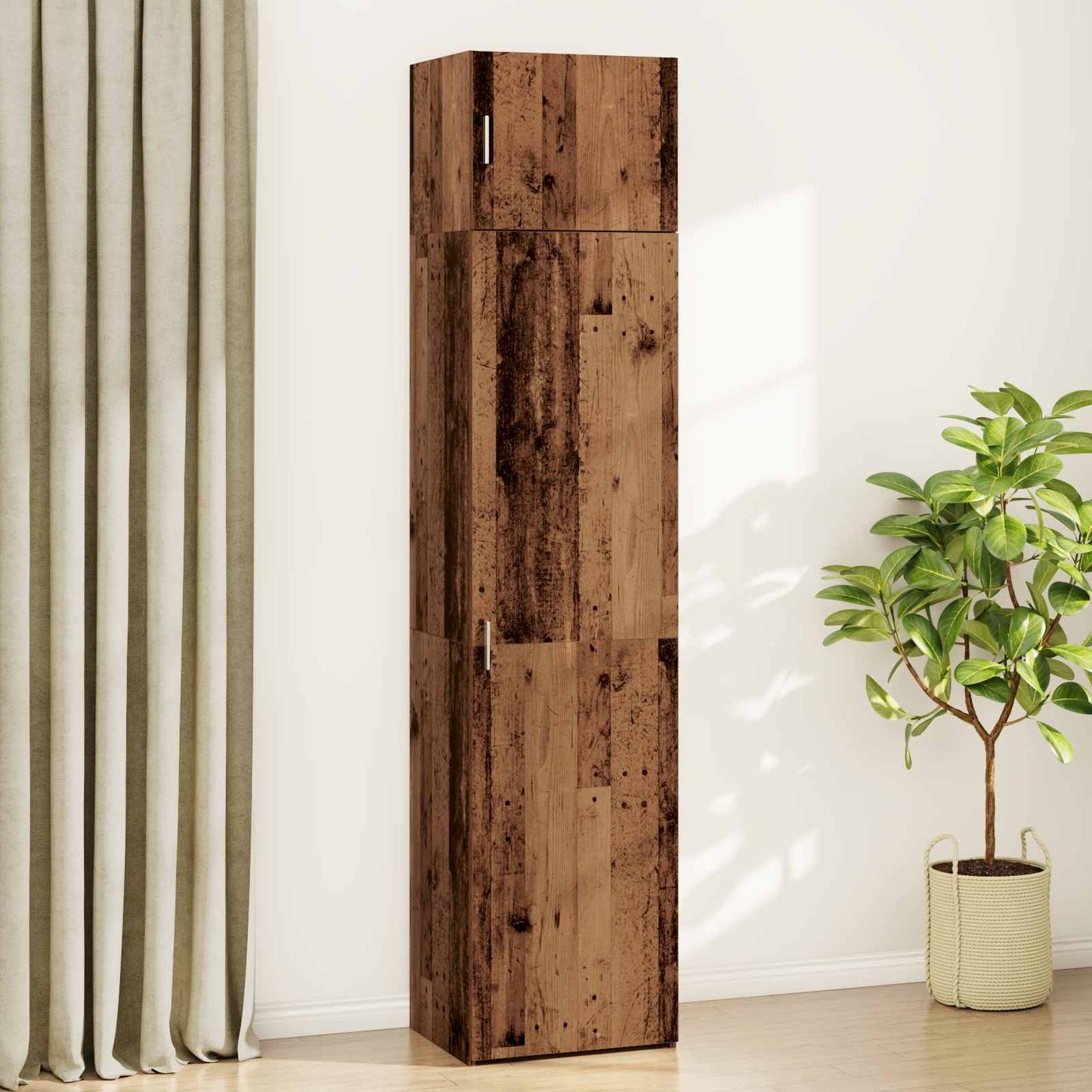 Sideboard 3 pcs Gammalt trä