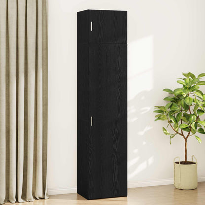 Sideboard 3 pcs Svart Ek