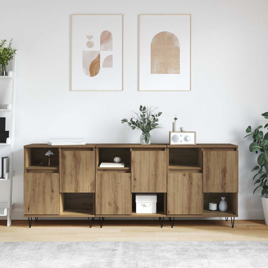 Sideboard 3 pcs Artisan Ek 60 x 35 x 70 cm